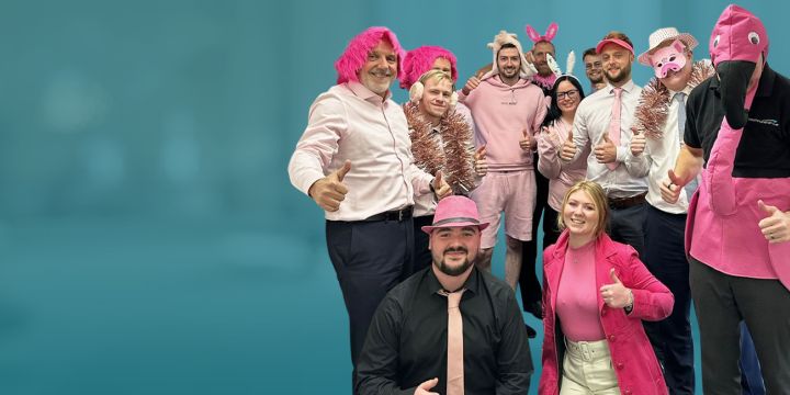 Wearing It Pink Day in the office!